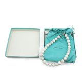 Tiffany & Co Sterling Silver White Howlite Bead Necklace
