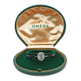 Vintage Omega Stainless Steel Hand Wind Women's Cocktail Watch