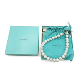 Tiffany & Co Sterling Silver White Howlite Bead Necklace