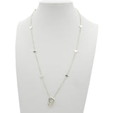 Tiffany & Co. Sterling Silver Heart Station Necklace