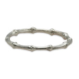 Tiffany & Co. 1996 Sterling Silver Bamboo Bracelet and Earrings Set