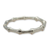 Tiffany & Co. 1996 Sterling Silver Bamboo Bracelet and Earrings Set