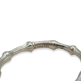 Tiffany & Co. 1996 Sterling Silver Bamboo Bracelet and Earrings Set