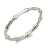 Tiffany & Co. 1996 Sterling Silver Bamboo Bracelet and Earrings Set