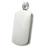 David Yurman Sterling Silver Pietersite Dog Tag Pendant