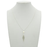 Tiffany & Co. Elsa Peretti Sterling Silver Pearl Mesh Drop Necklace