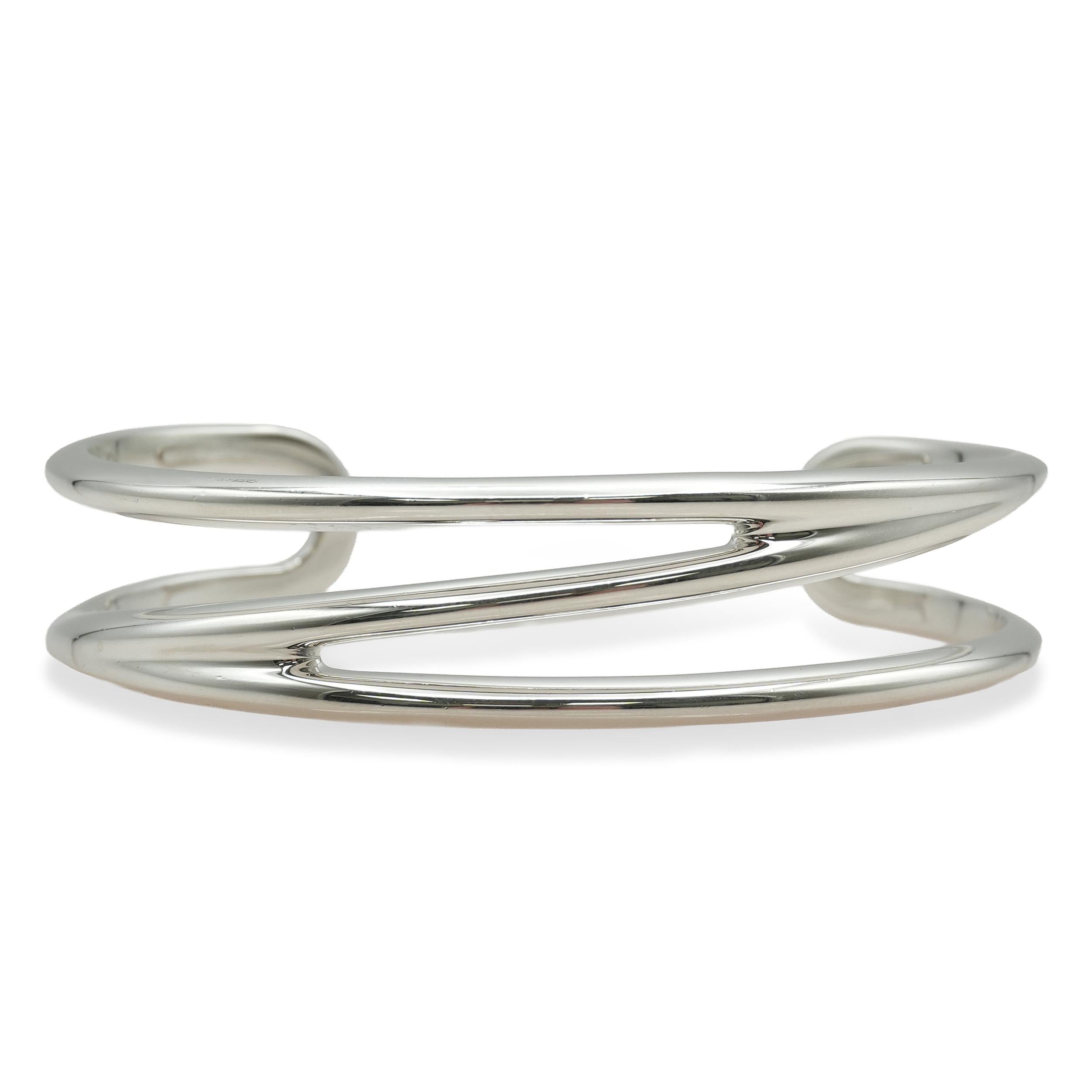 Tiffany & Co. Sterling Silver Zigzag Cuff Bracelet