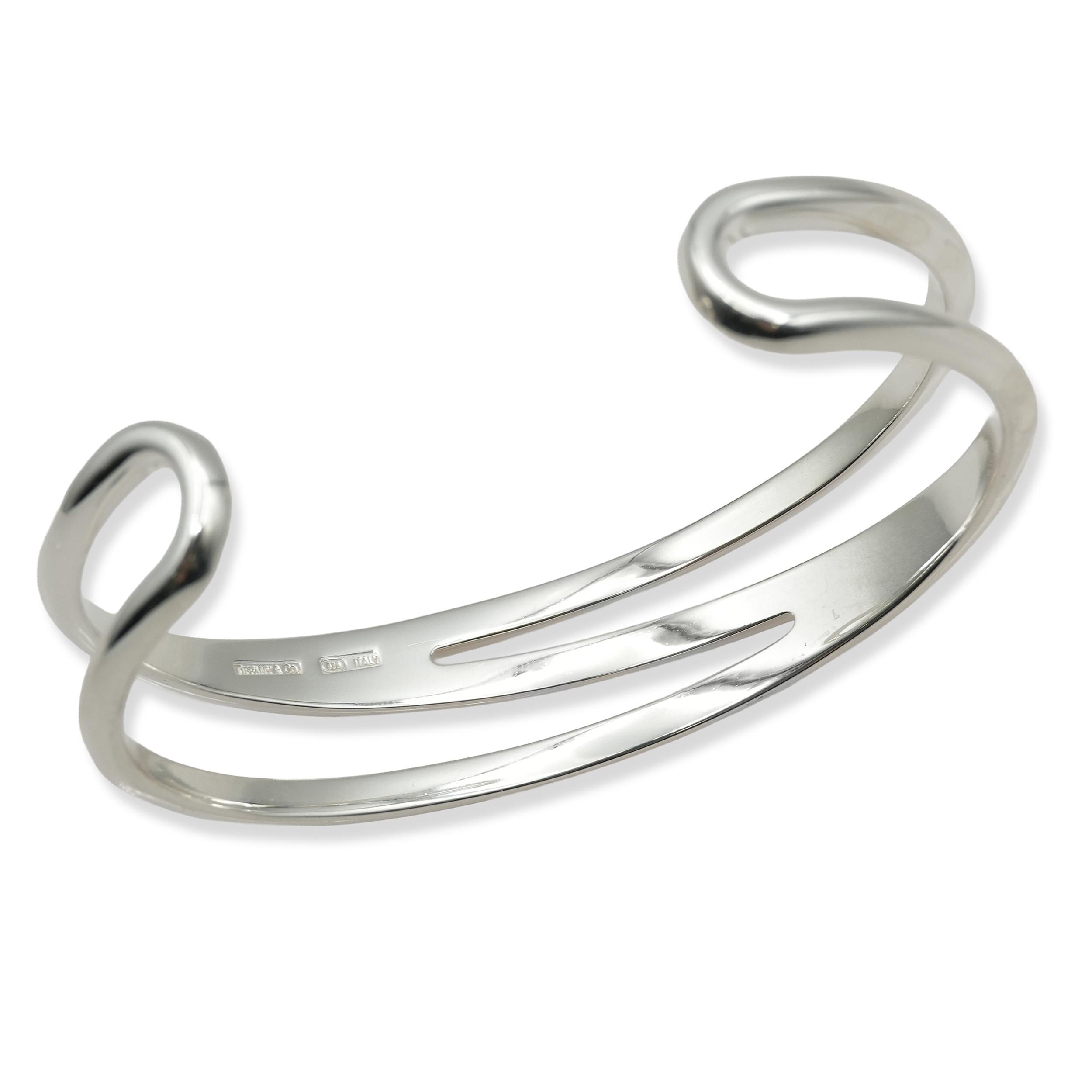 Tiffany & Co. Sterling Silver Zigzag Cuff Bracelet