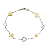 Tiffany & Co. 18K Two-Tone Gold Heart Bracelet