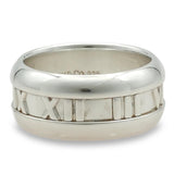 Tiffany & Co. Atlas 2003 Sterling Silver Roman Numeral Band Ring