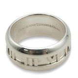 Tiffany & Co. Atlas 2003 Sterling Silver Roman Numeral Band Ring