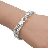 David Yurman Sterling Silver 18K Yellow Gold Multi-Strand Chain Bracelet