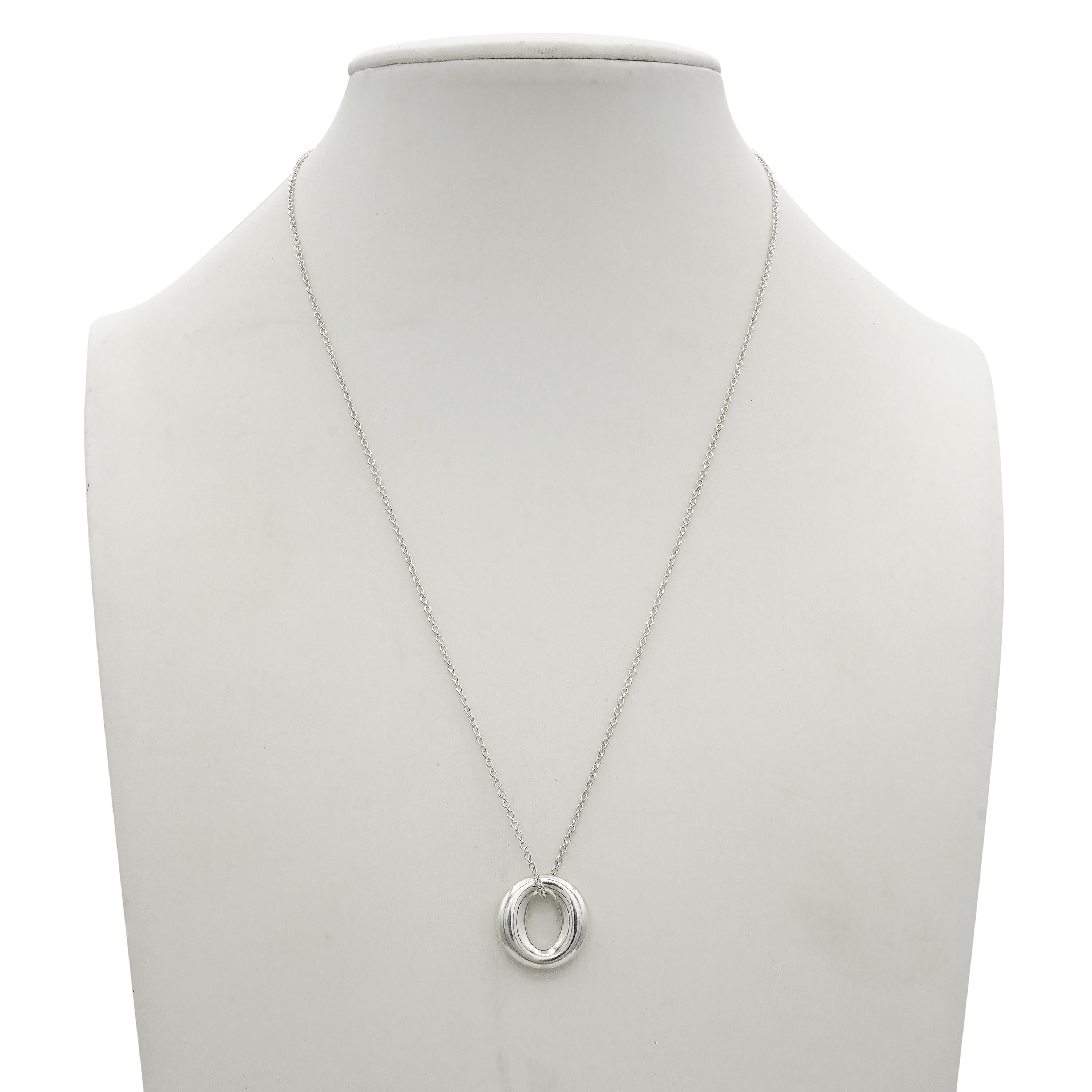 Tiffany & Co. Elsa Peretti Sevillana Sterling Silver Pendant Necklace