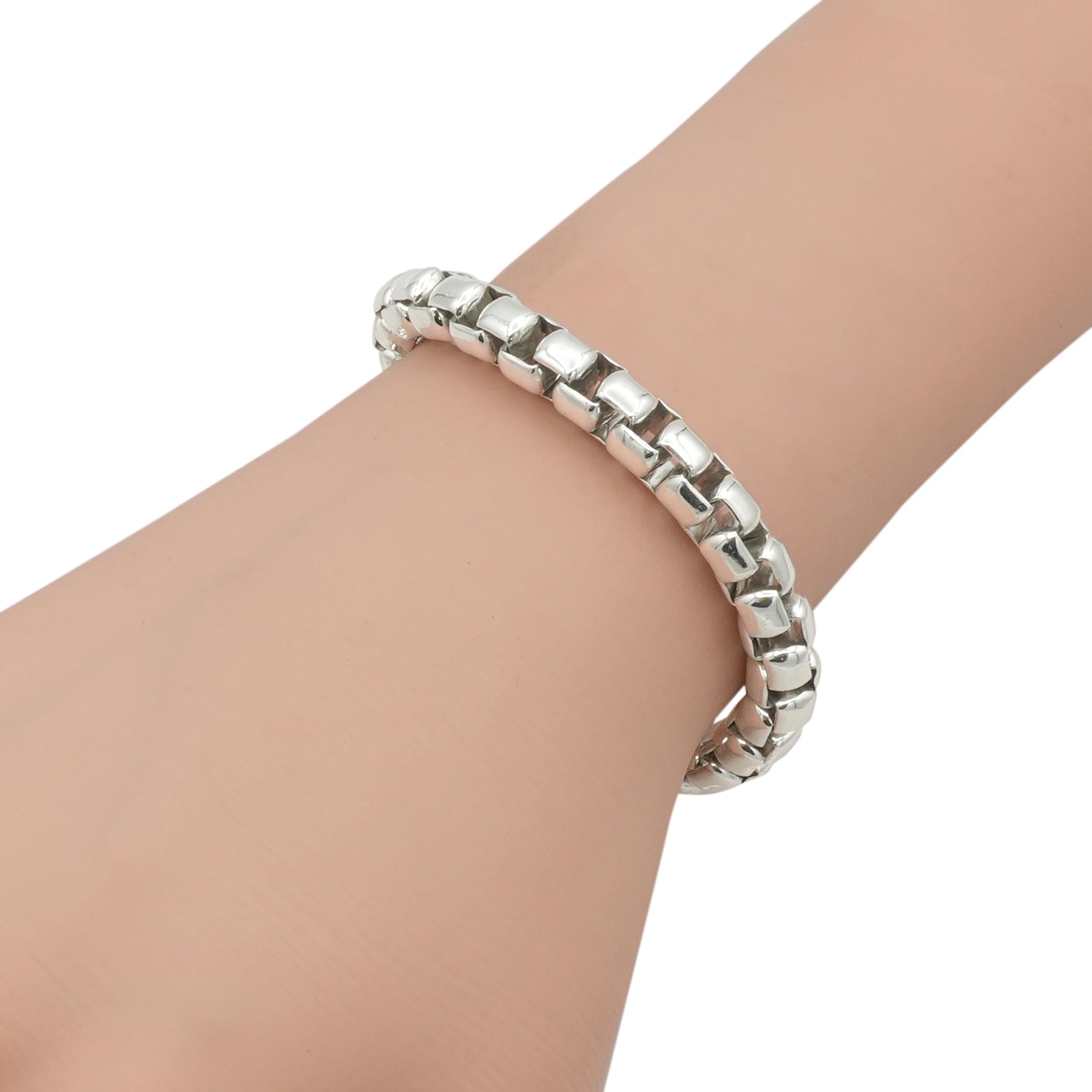 David Yurman Sterling Silver 9" Box Chain Bracelet