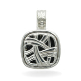 David Yurman Sterling Silver 18K Yellow Gold Cable Enhancer Pendant