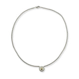 David Yurman Sterling Silver & 14k Yellow Gold Box Chain with Cookie Pendant