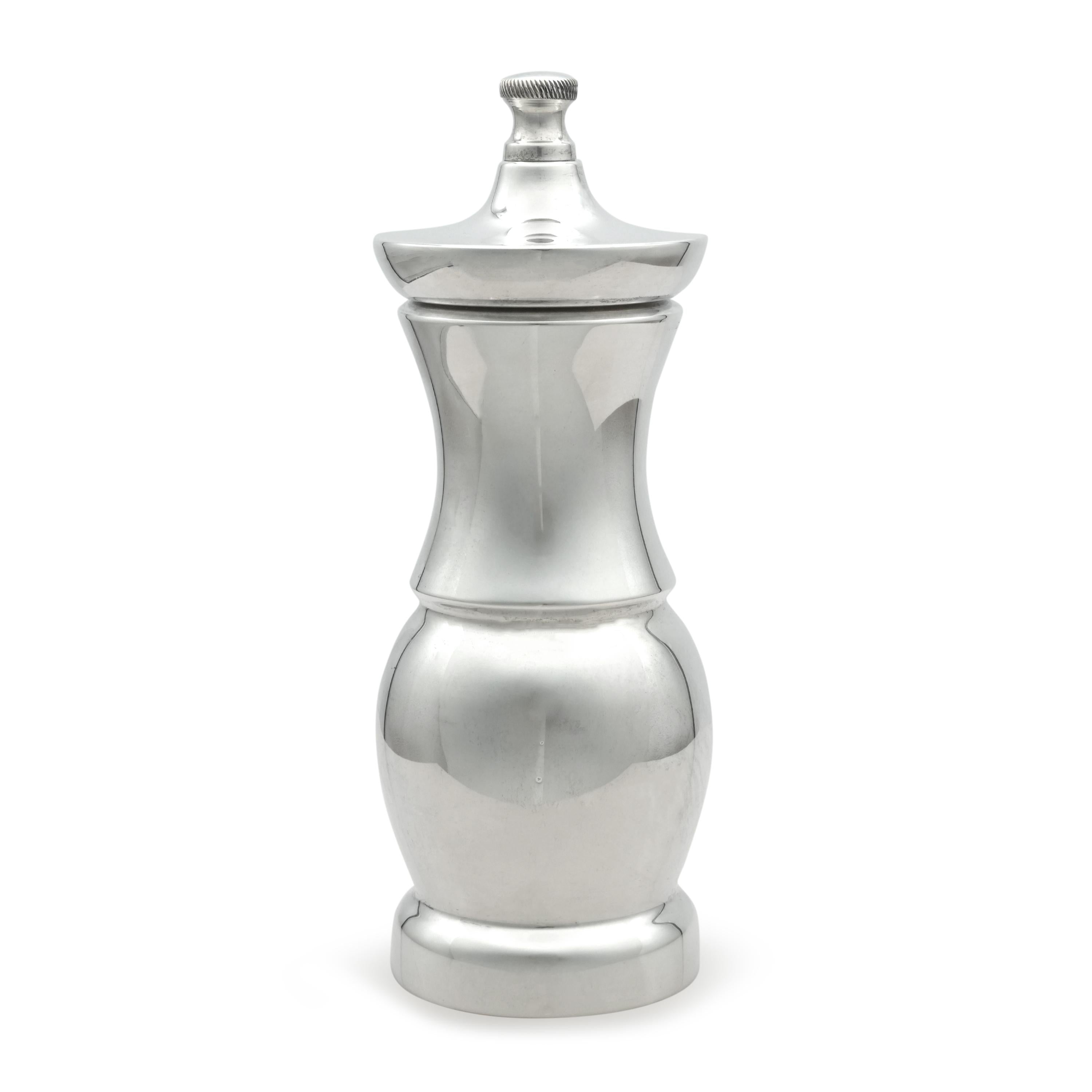 Tiffany & Co. Sterling Silver Borel Salt Shaker & Pepper Grinder Set