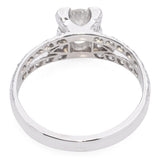 Vintage Platinum 1.01ct Brilliant Cut Diamond Engagement Ring