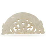 Antique Hetian White Jade Hand Carved Dragon Carving