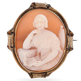 Antique "Young Queen Victoria" Cameo Brooch
