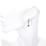 Vintage Platinum and Yellow Gold 0.82tcw Diamond and Colored Diamond Earrings