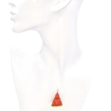 Vintage 18k Yellow Gold Carved Red Coral Smiling Buddha 3D Pendant