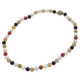 Vintage 14k Yellow Gold Jade Bead Strand Necklace