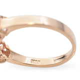 Vintage 14k Yellow Gold Ruby and Diamond Band Ring