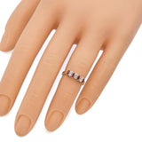 Vintage 14k Yellow Gold Ruby and Diamond Band Ring