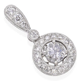 18k White Gold 0.91tcw Diamond Pendant