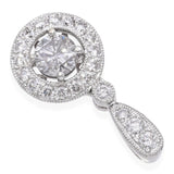 18k White Gold 0.91tcw Diamond Pendant