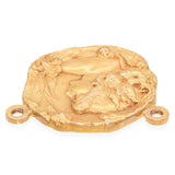 Antique Art Nouveau 15k Yellow Gold Nymph Medallion Pendant