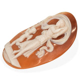 Antique Dancing Woman and Cherub Cameo Shell