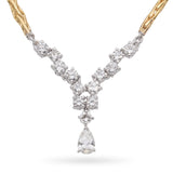 Vintage 18k Yellow Gold Diamond Necklace