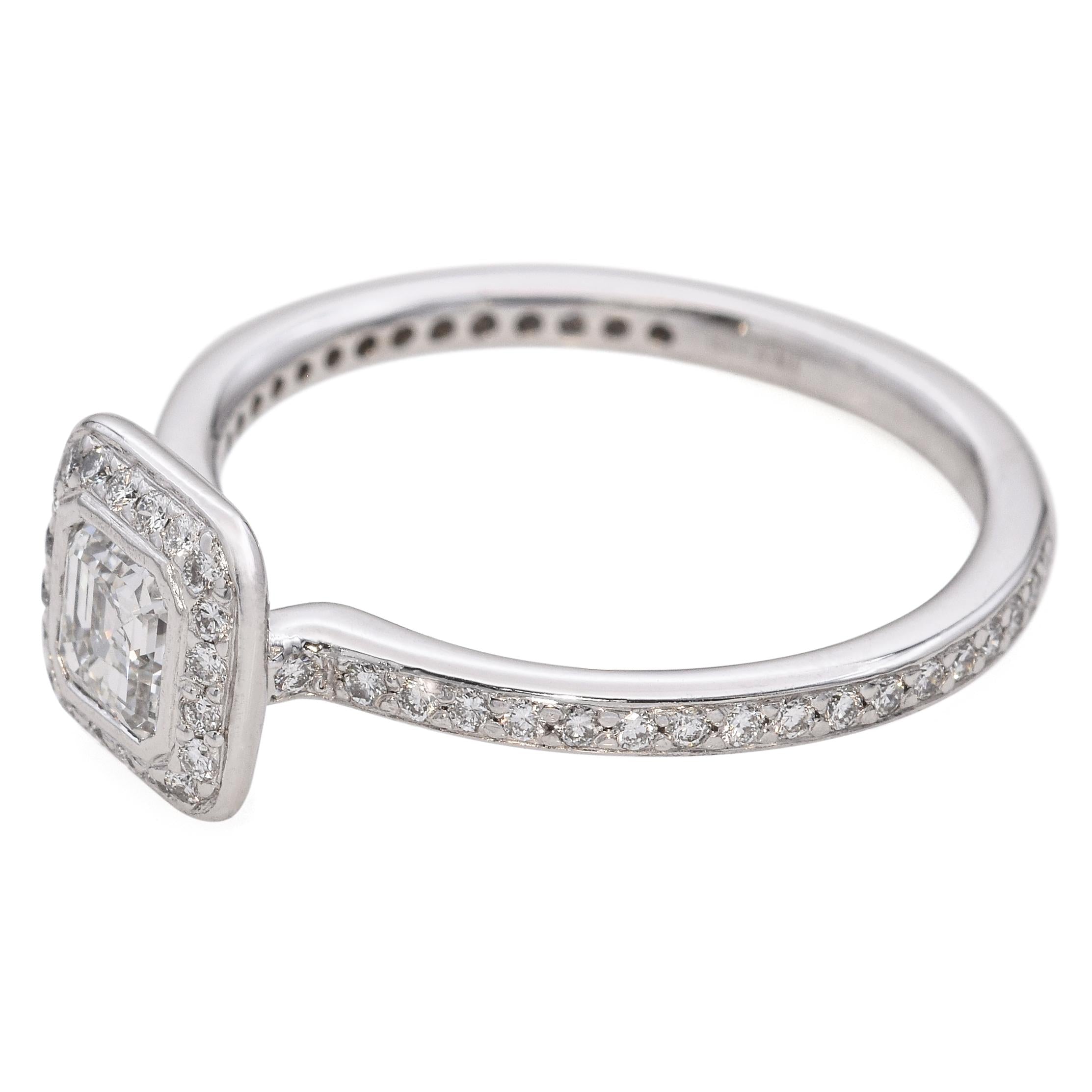Vintage Platinum Ritani Design 1.00tcw Diamond Ring