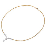 Vintage 18k Yellow Gold Diamond Necklace