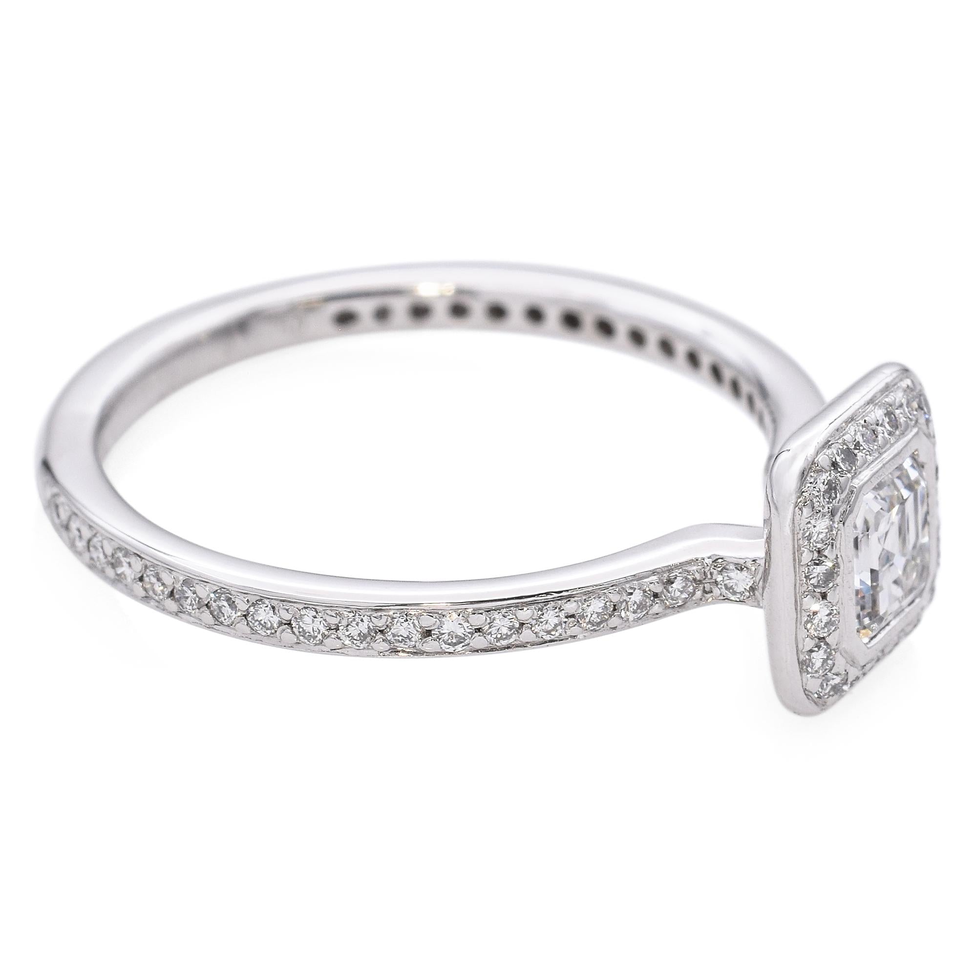 Vintage Platinum Ritani Design 1.00tcw Diamond Ring