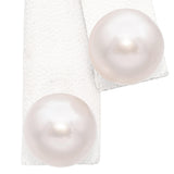 Vintage 14k White Gold Pearl Stud Earrings