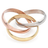 Les Must de Cartier Trinity 18k Tri-Color Gold Band Ring