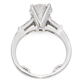 Vintage 2.2ct Round Brilliant Diamond White Gold Engagement Ring