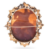 Antique Yellow Gold Richard the Lionheart Cameo Brooch