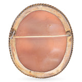 Antique Silver Goddess Flora Cameo Brooch