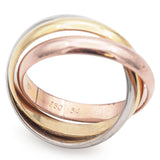 Les Must de Cartier Trinity 18k Tri-Color Gold Band Ring