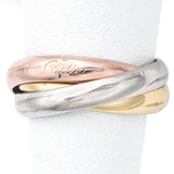 Les Must de Cartier Trinity 18k Tri-Color Gold Band Ring