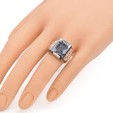 Vintage 10k Yellow Gold Hematite Intaglio Roman Soldier Ring