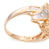 Vintage 14k Yellow Gold 3.00ct Sapphire and 2.54tcw Diamond Ring