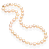 Vintage 18K Yellow Gold Pearl and Diamond Rondelle Bead Necklace