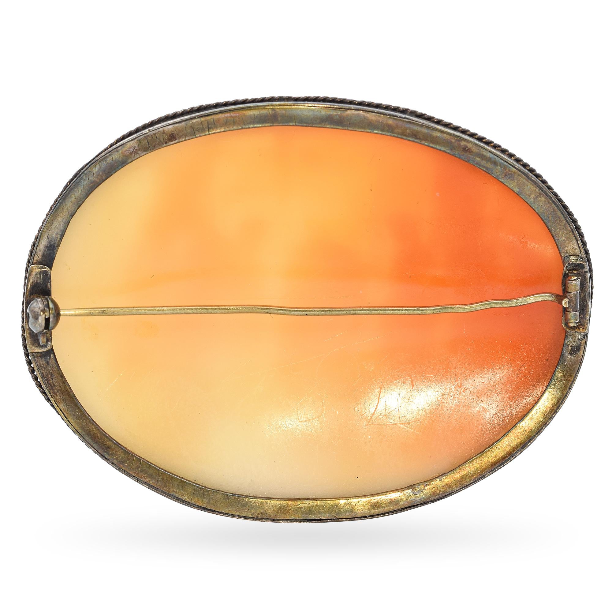 Antique "The Trial of Jesus" Cameo Brooch Pendant