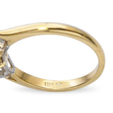 18k Yellow Gold Fancy Light Pinkish Brown Marquise Diamond Ring
