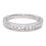 18k White Gold 0.66tcw Princess Cut Diamond Band